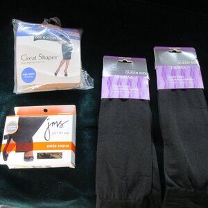 No Nonsense Pantyhose, 4 pair JMS Knee Highs, 2 pair Trouser Socks